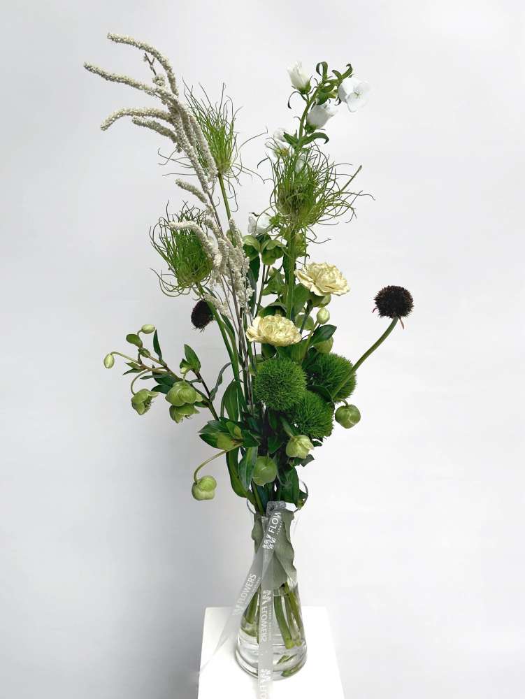 Букет из гвоздик барбатус и капучино 